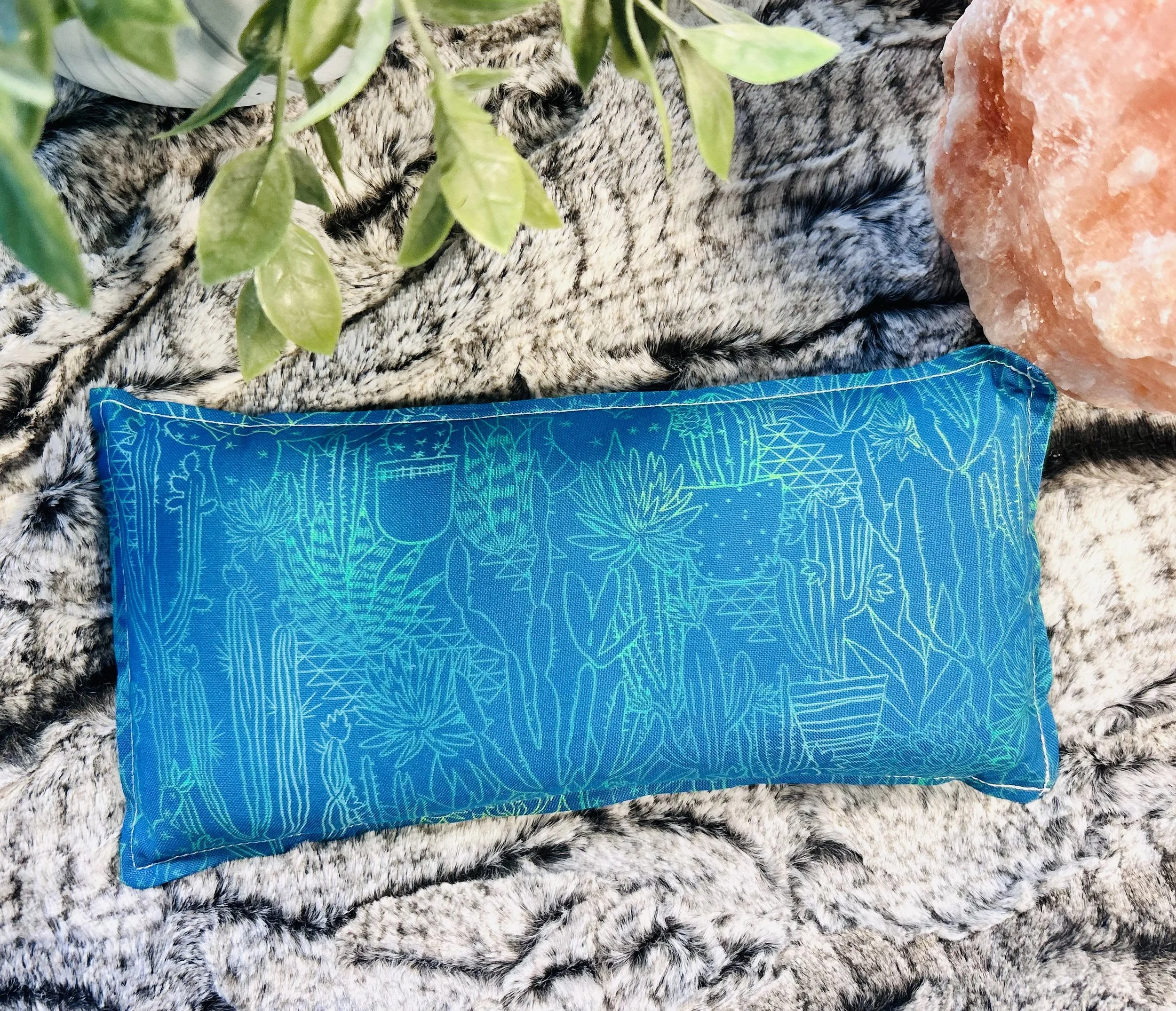 Zen Pack - Reusable Hot/Cold Pack - Blue Succulents