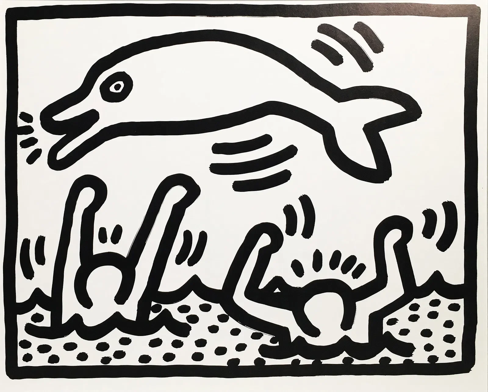 Keith Haring — “May” (1989–1990)  Original Offset Lithograph in Colors