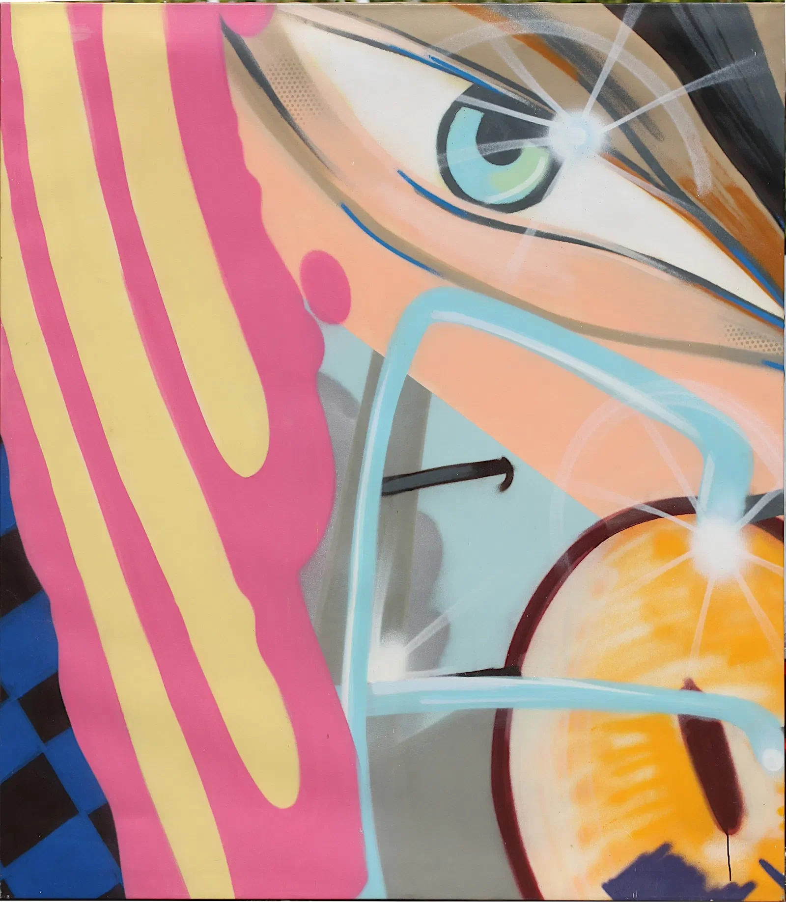 Title: Eating at Joes  Artist: John “CRASH” Matos  Year: 2003 (dated February 2003 verso)