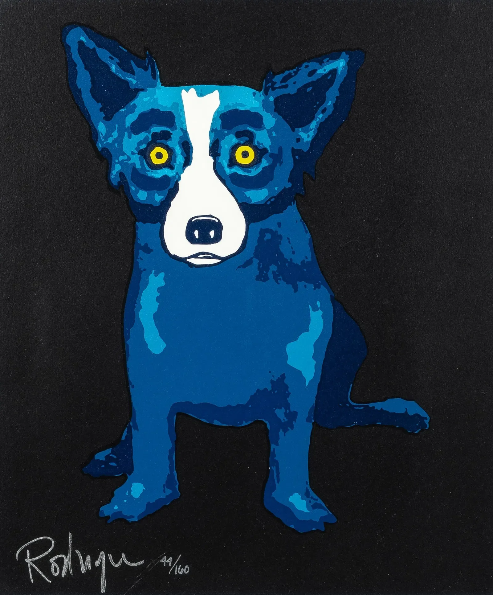 George Rodrigue (1944-2013) - PUPPY LOVE (BLACK)
