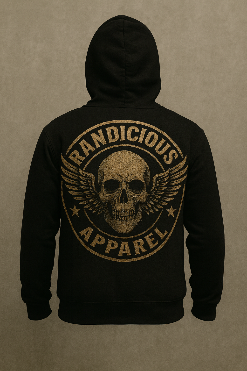 Randicious Apparel – Winged Skull Zip Hoodie