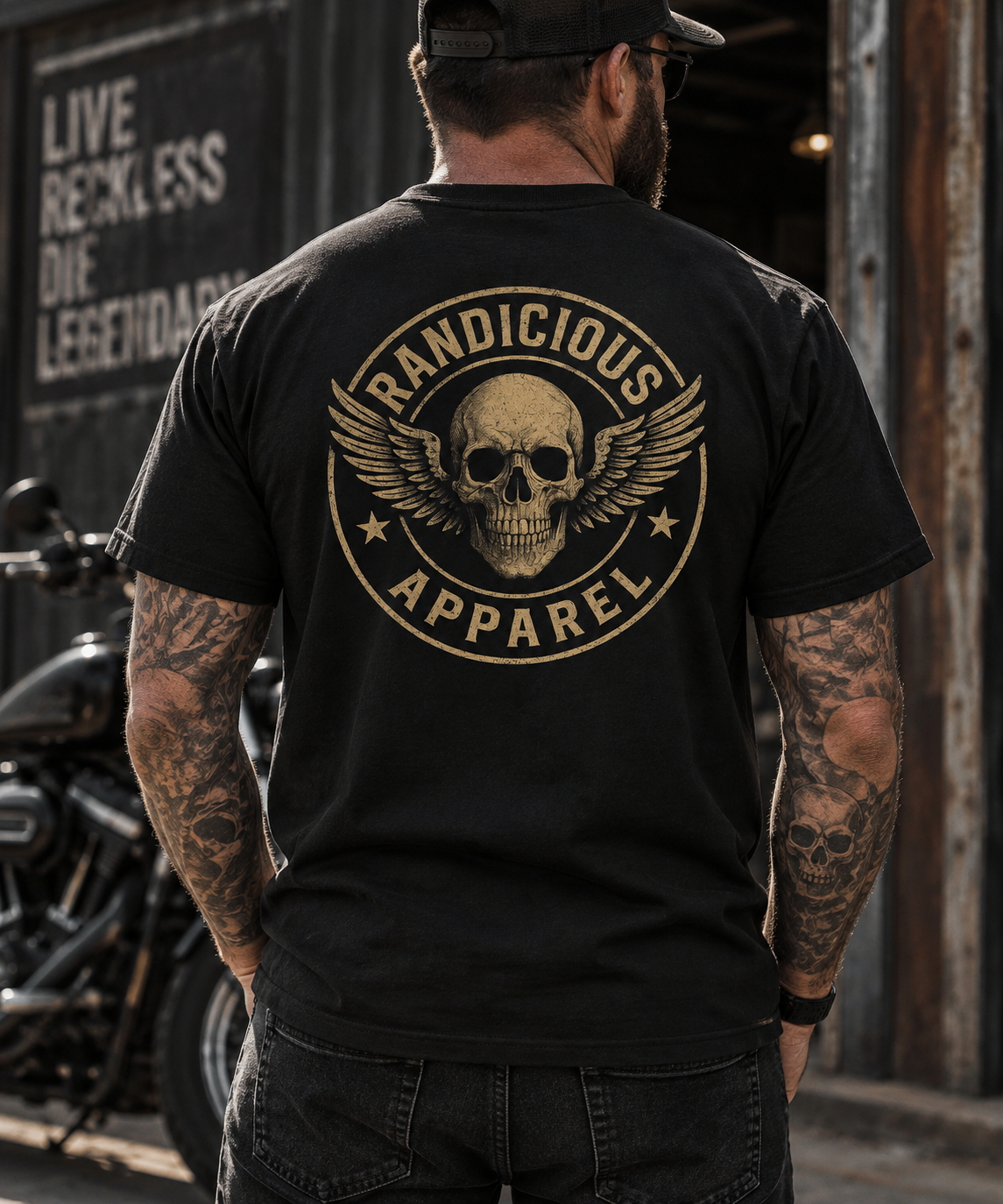 Winged Skull T Shirt