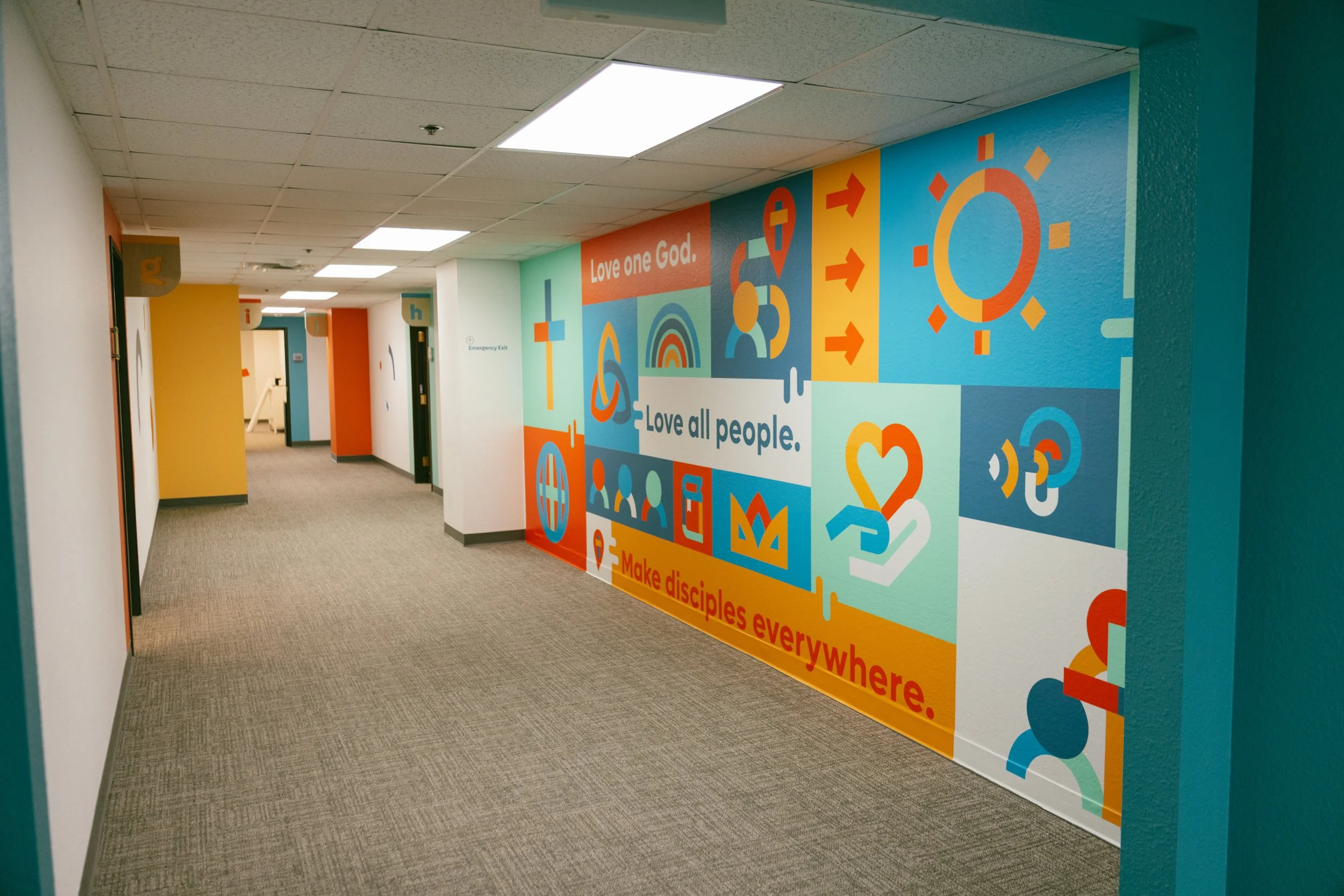 Eastside kids mural wall (vinyl)