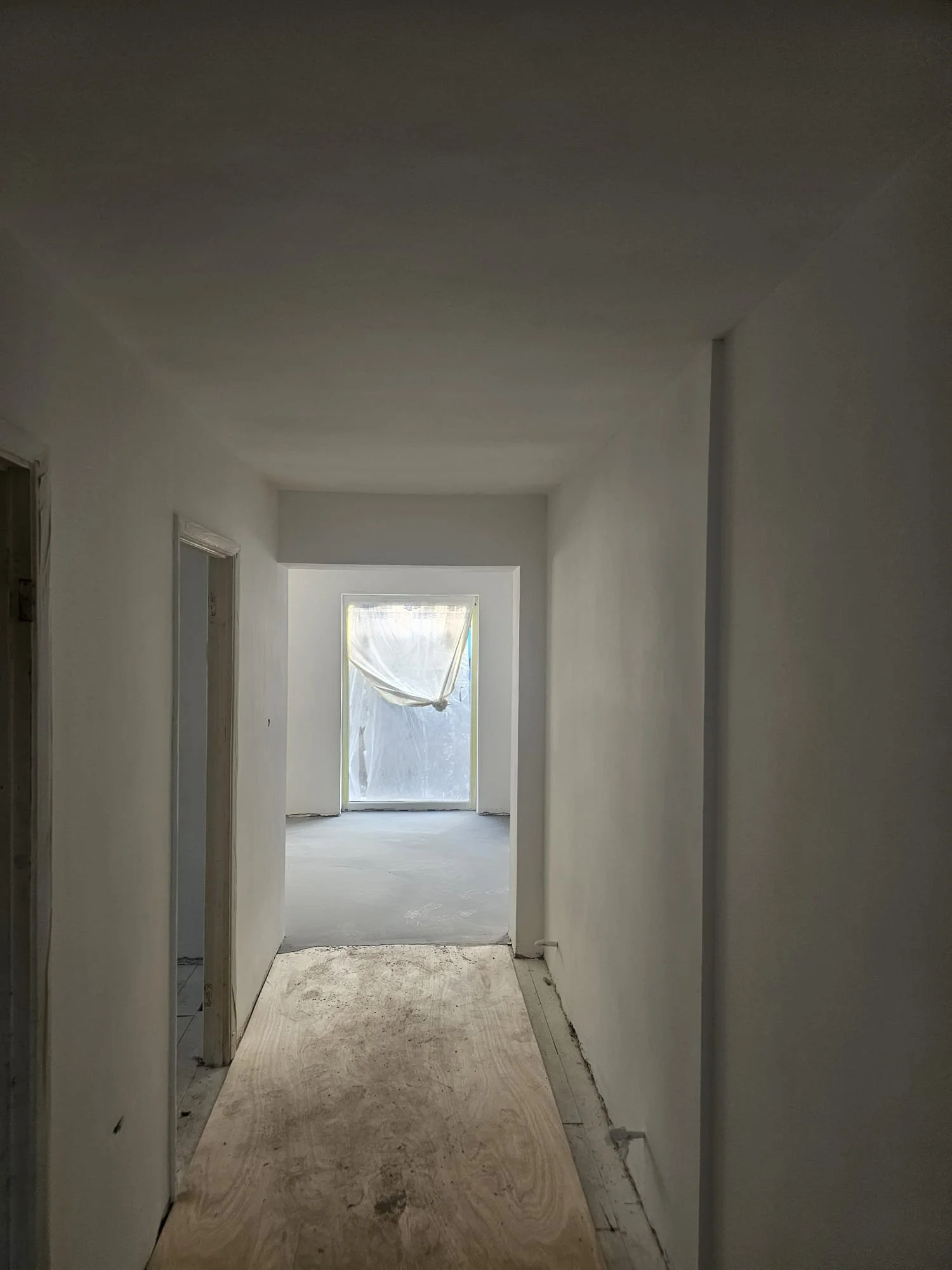 Hallway wiring completed during full house rewire