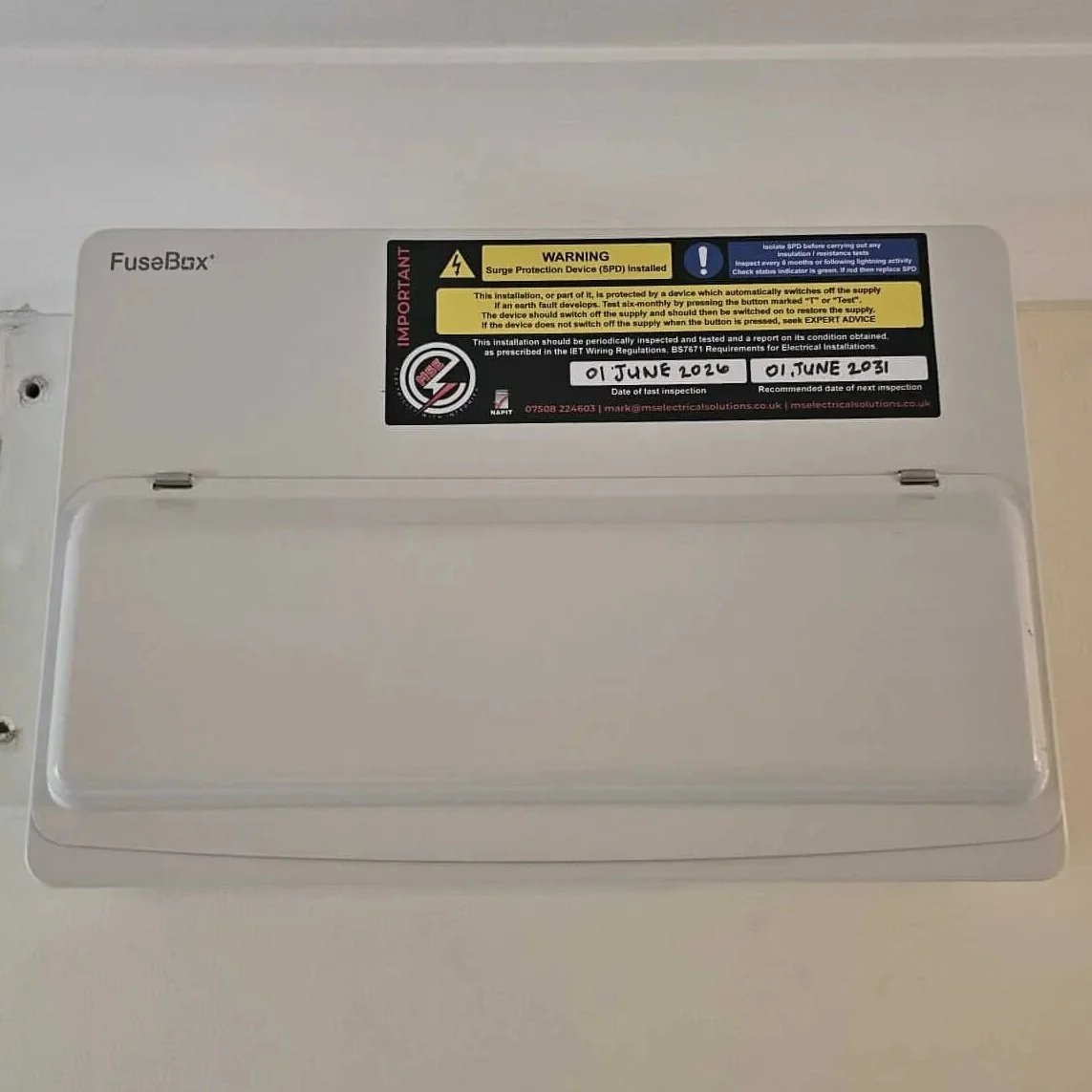 split tariff consumer unit, Three Bridges, Crawley | MS Electrical Solutions