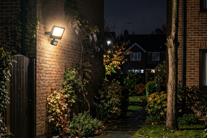 Outside security lighting, Horley, MS Electrical Solutions