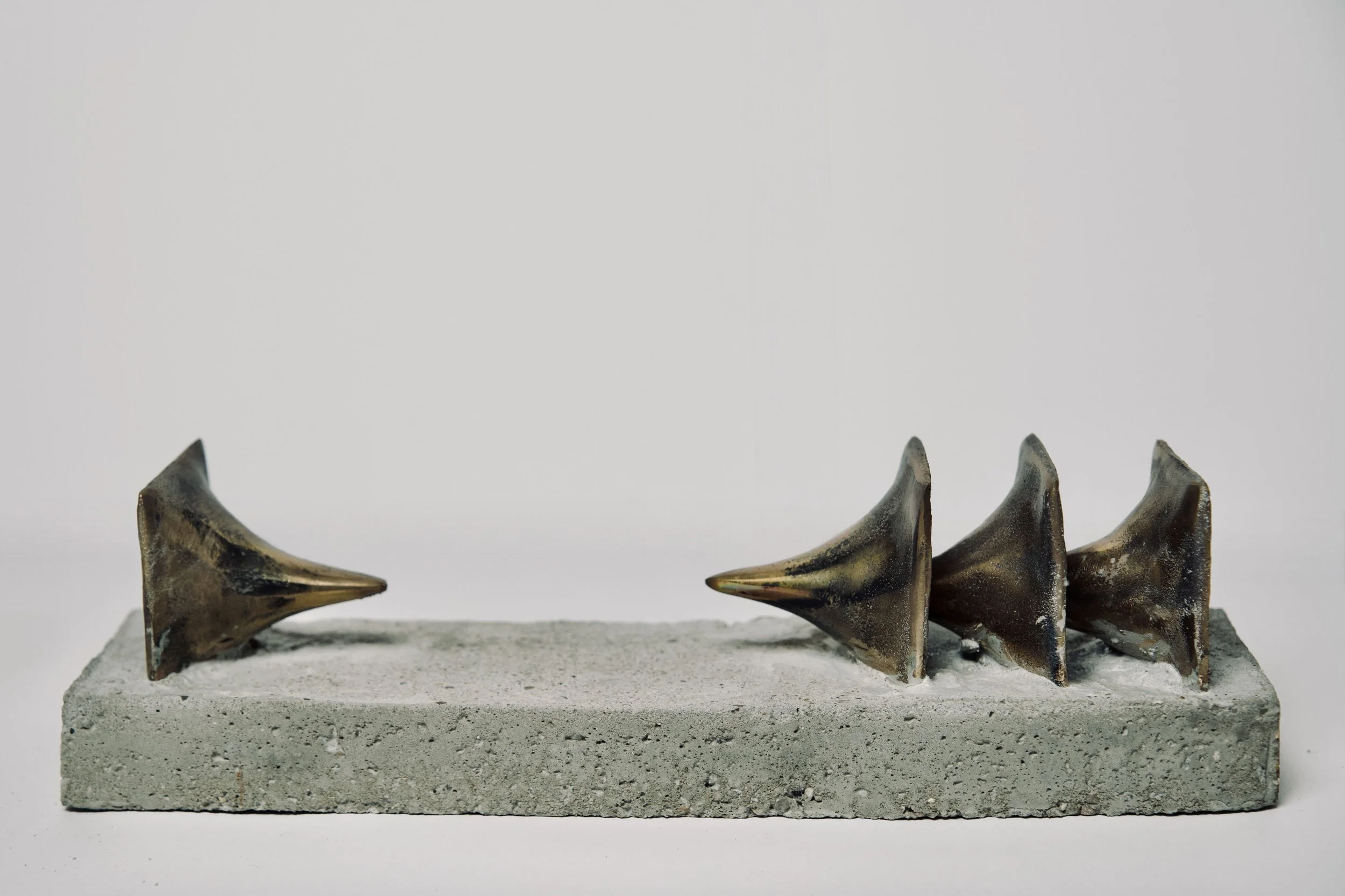 The Bitterest Farewell - Bronze on Concrete Base