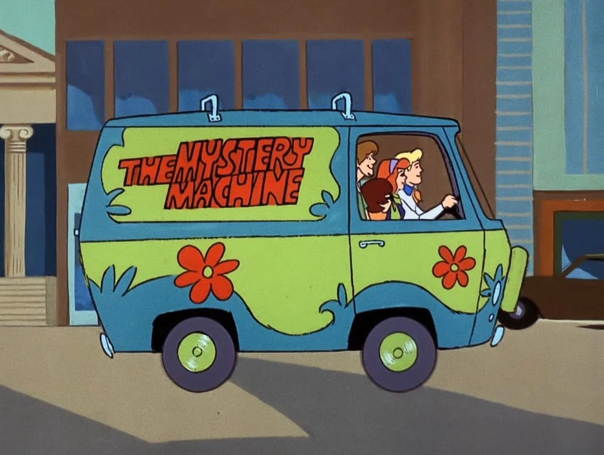 The first Mystery Machine from scooby dooby doo