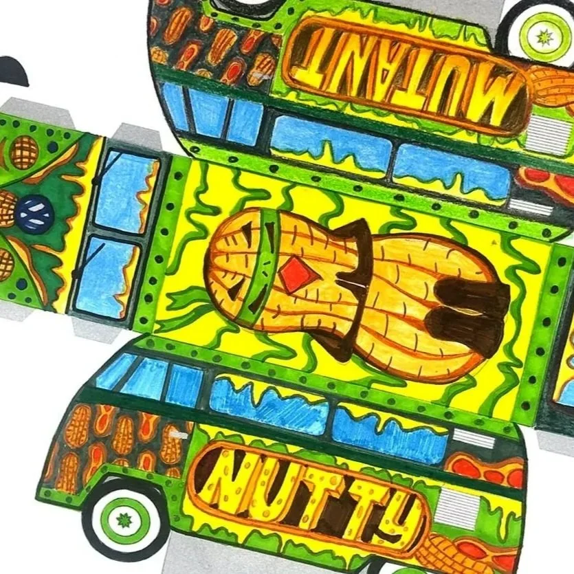 Colour and Build a Hippie Van