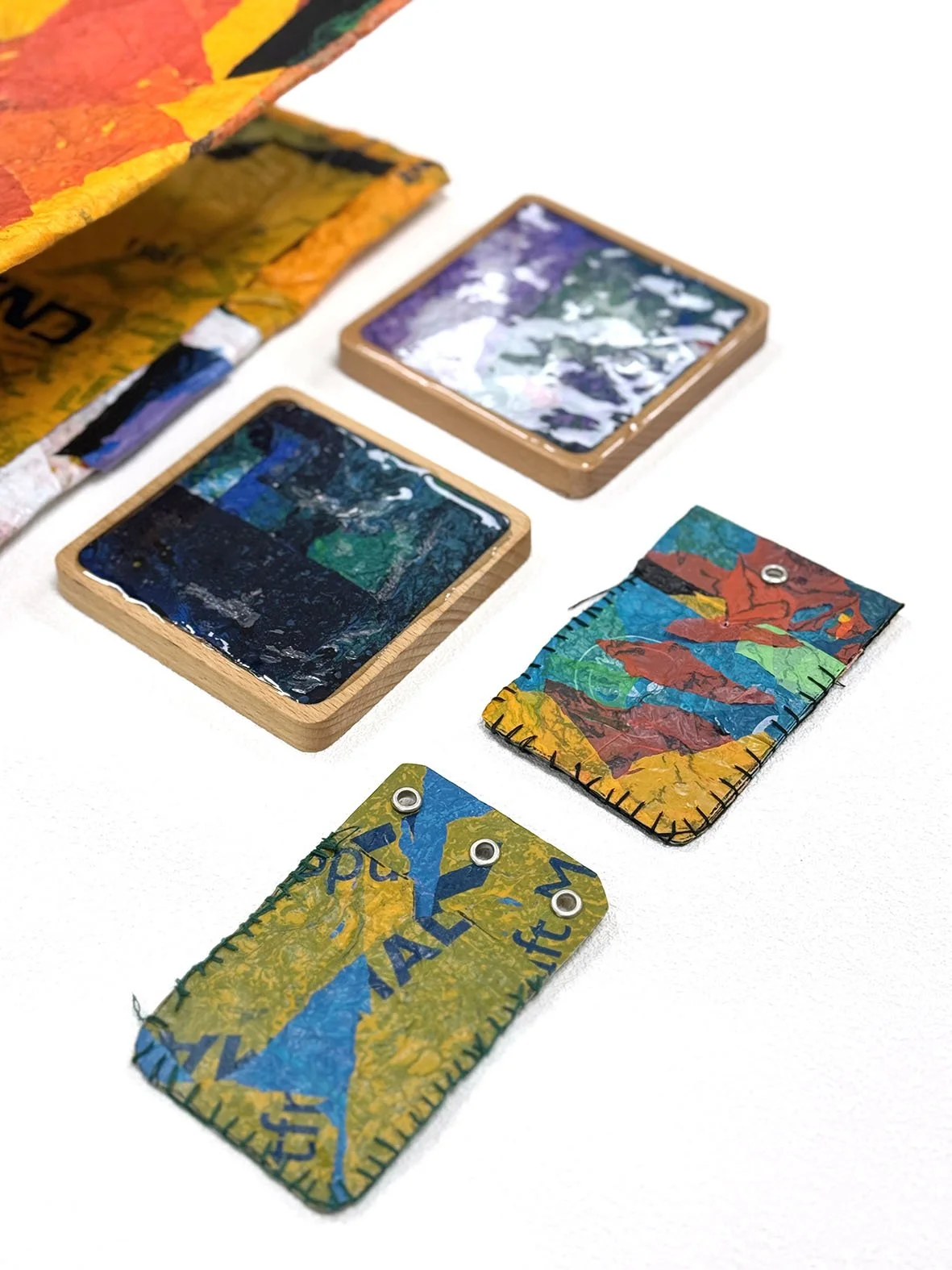 Different products created from heat fusing plastic