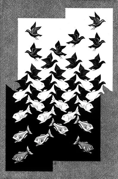 Sky and Water II/ M.C. Escher