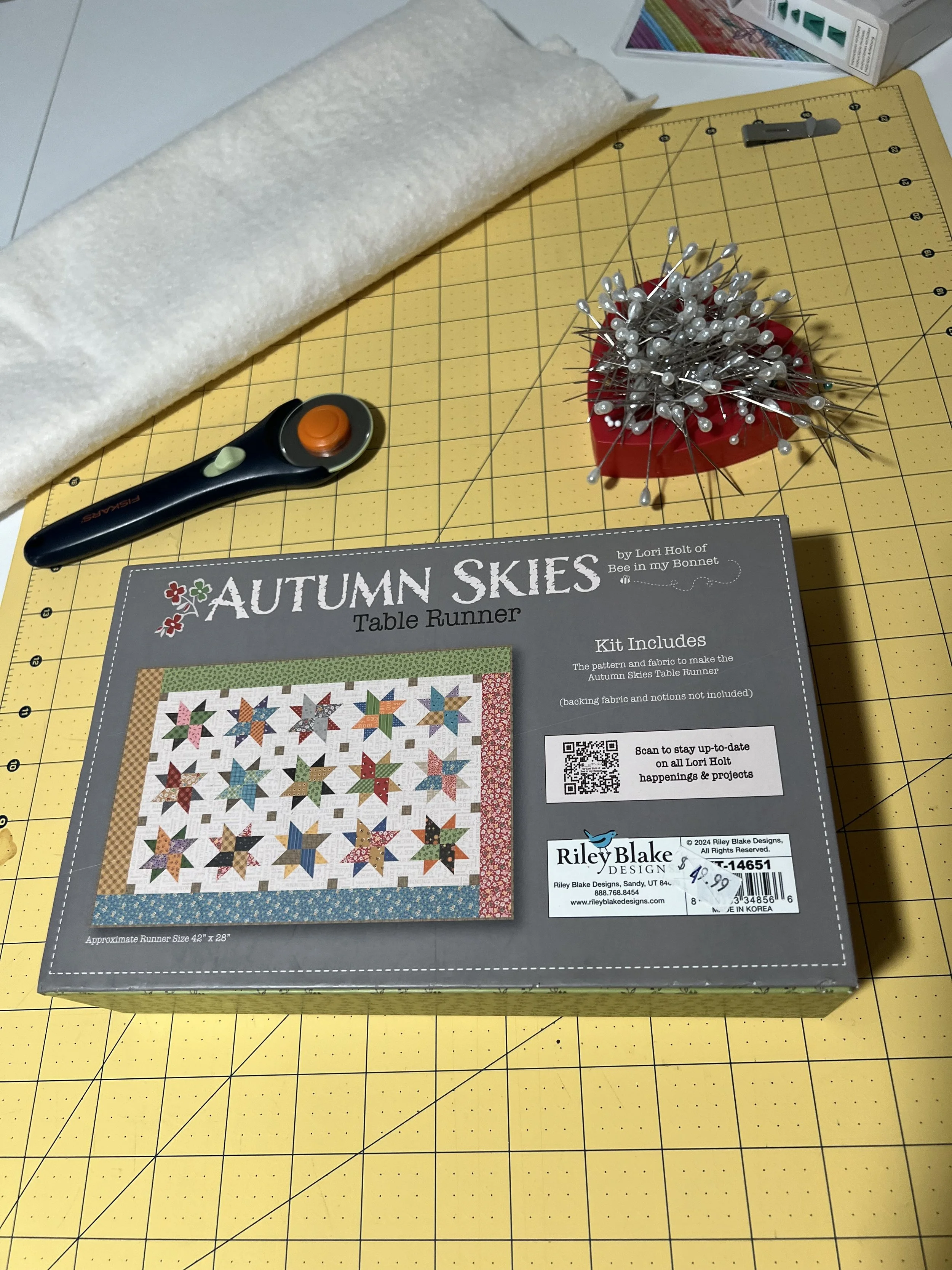 Riley Blake Autumn Skies Table Runner Kit