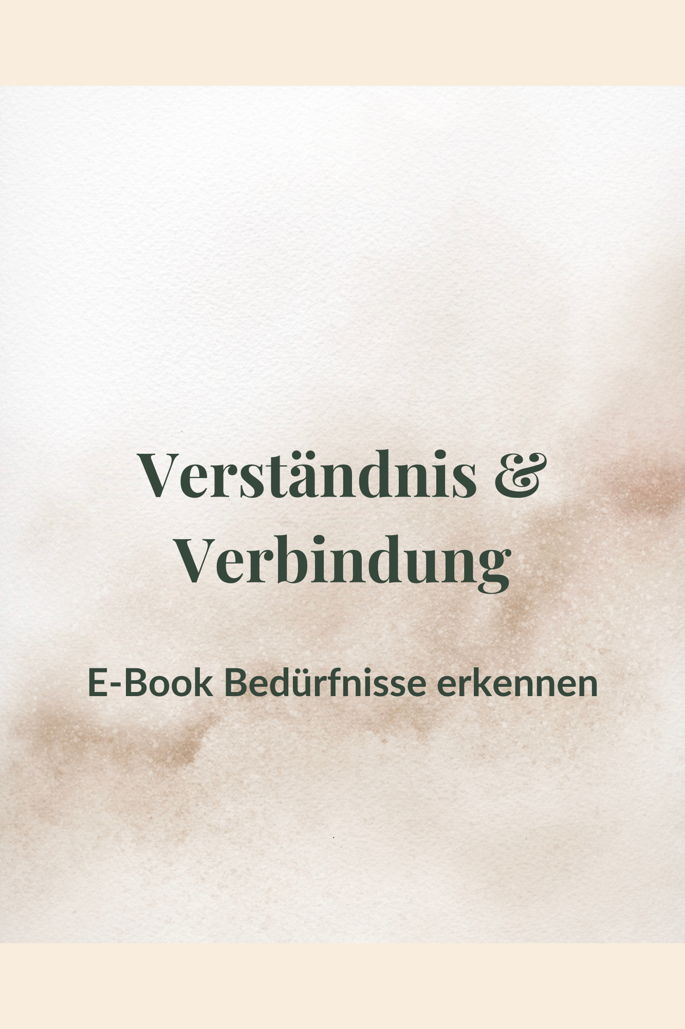 E-Book Bedürfnisse erkennen