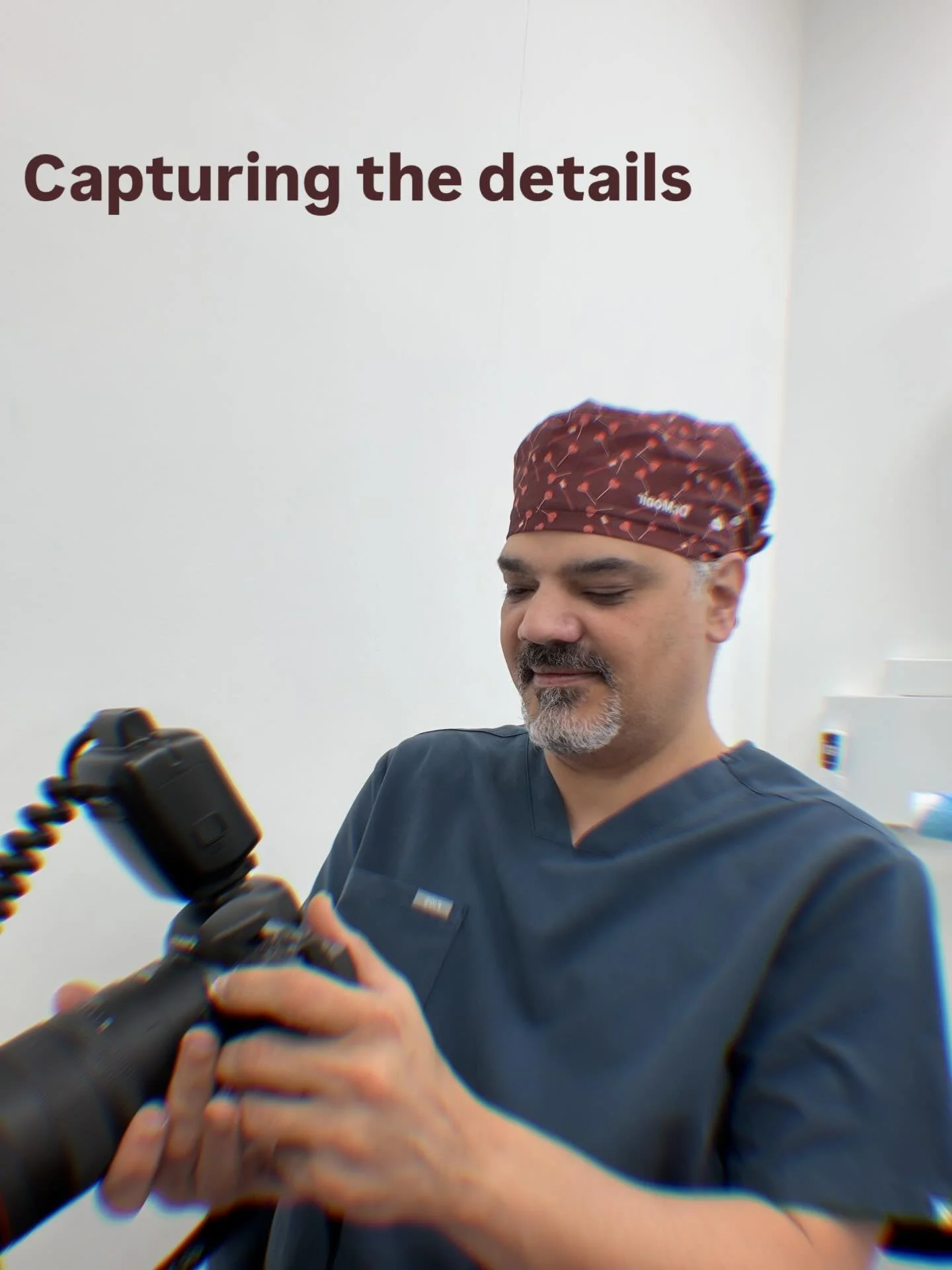 Dental implant placed with care and details.