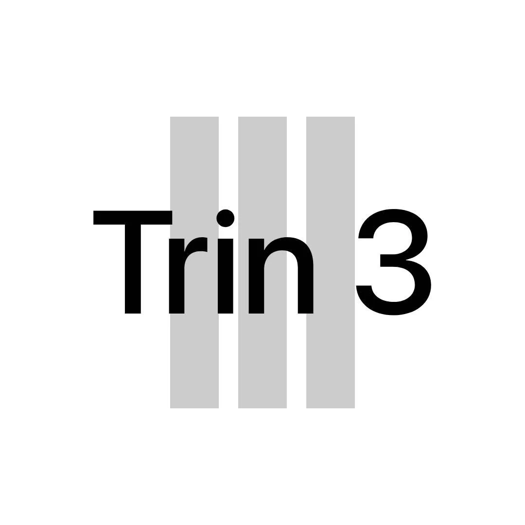 Graf med tre søjler bag teksten 'Trin 3'