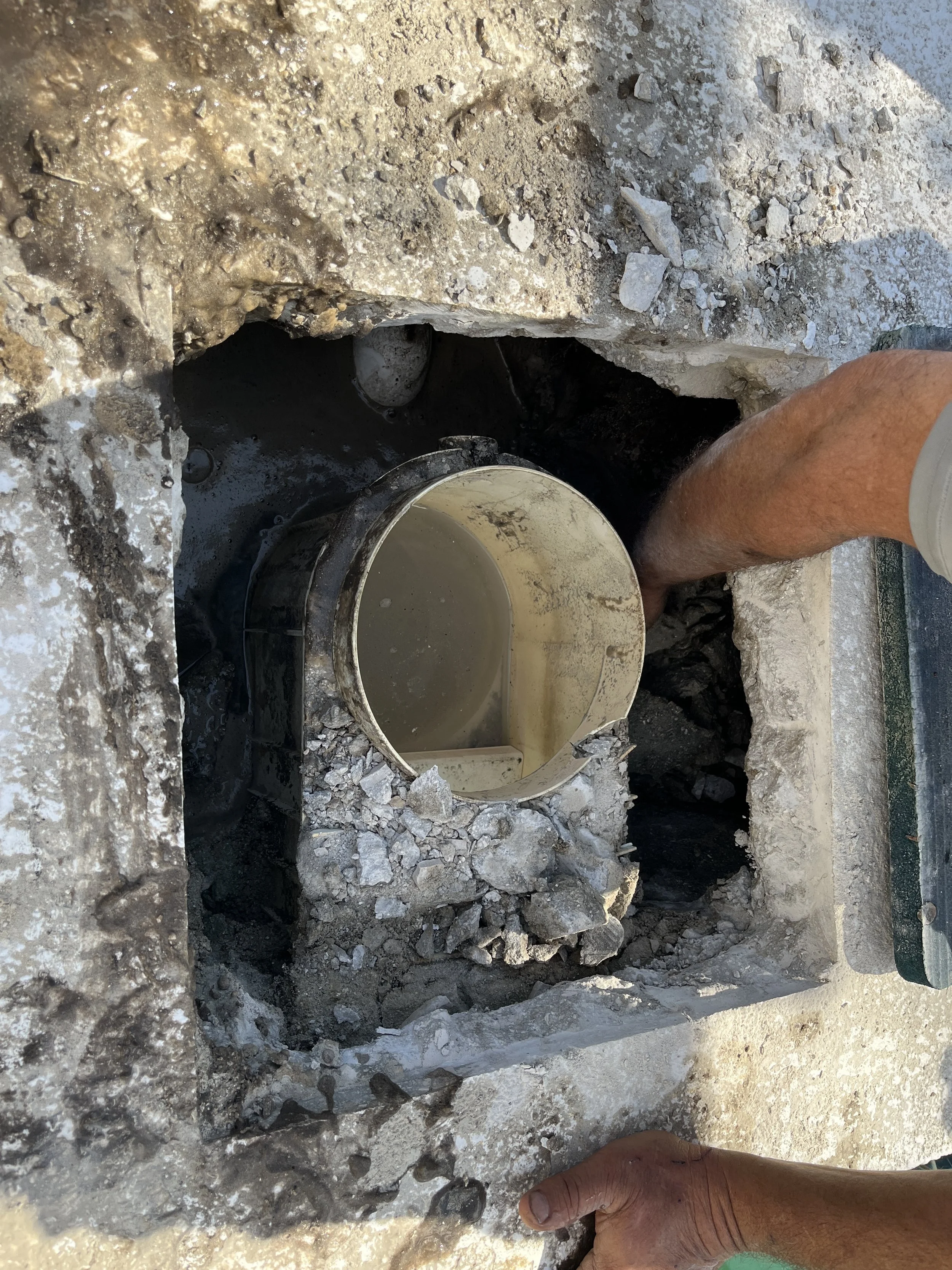 Broken Pool Skimmer Repair - North Port, Florida