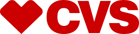 CVS Pharmacy logo with a red heart and the letters 'CVS' in red.
