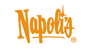 Napoli's logo in orange text with a stylized star on the letter 't'.