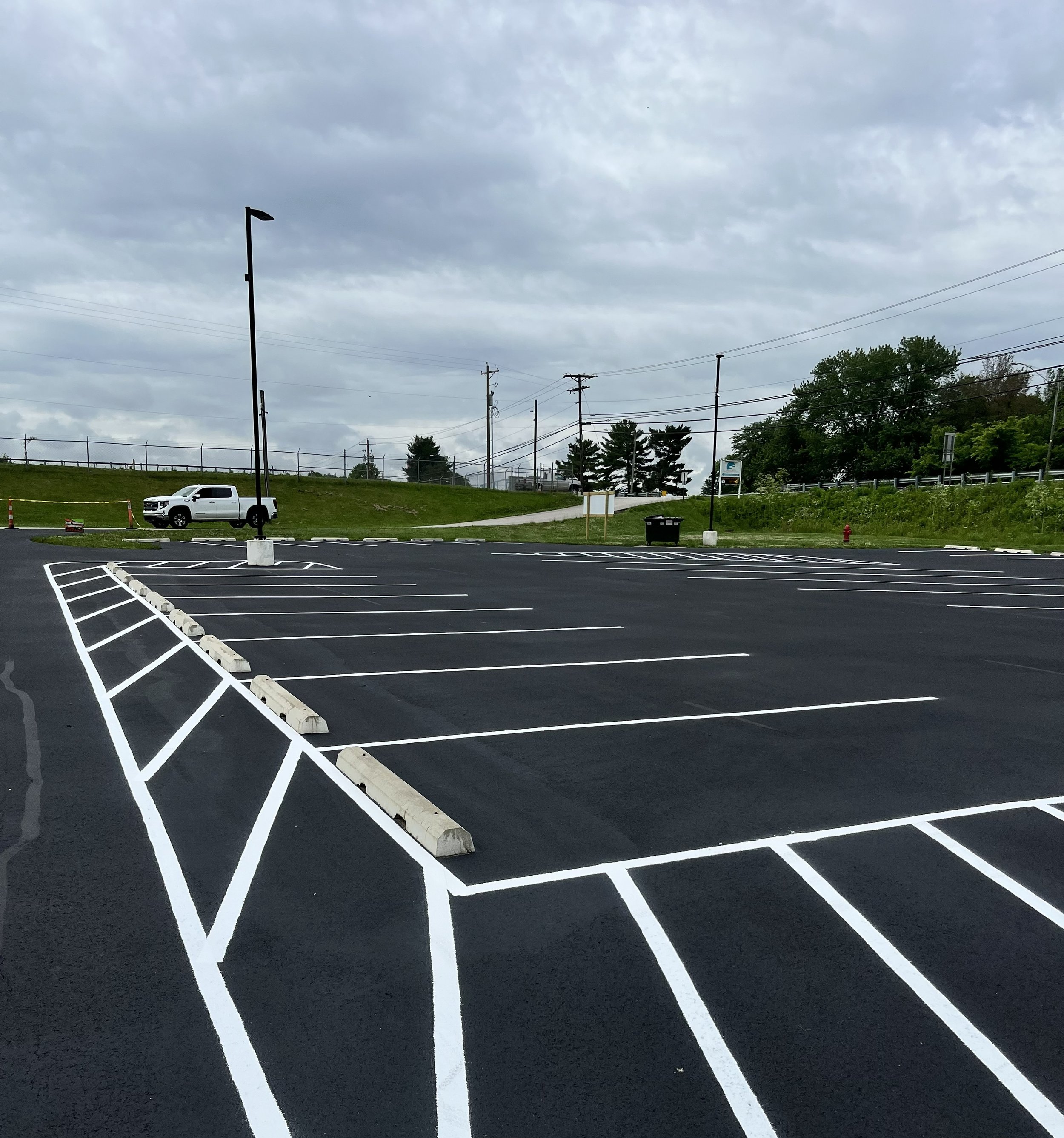 Commercial parking lot maintenance in Moundsville WV by Elite Pavement Maintenance