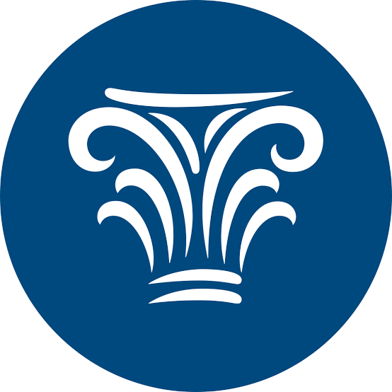 Blue column customer logo — featured by Elite Pavement Maintenance