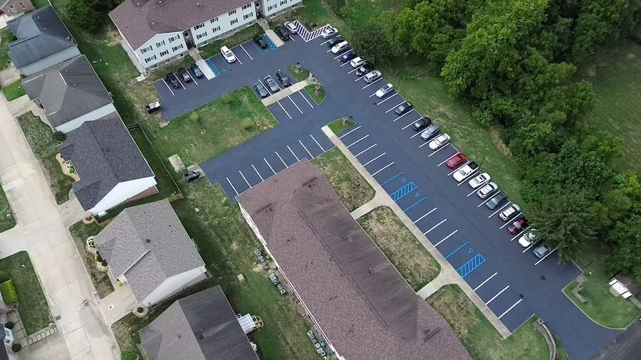 Parking lot line striping services in Parkersburg WV