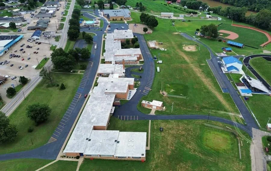 Commercial asphalt crack sealing services in Ripley WV.