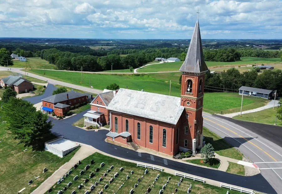 Elite Pavement Maintenance performing parking lot striping in Parkersburg WV