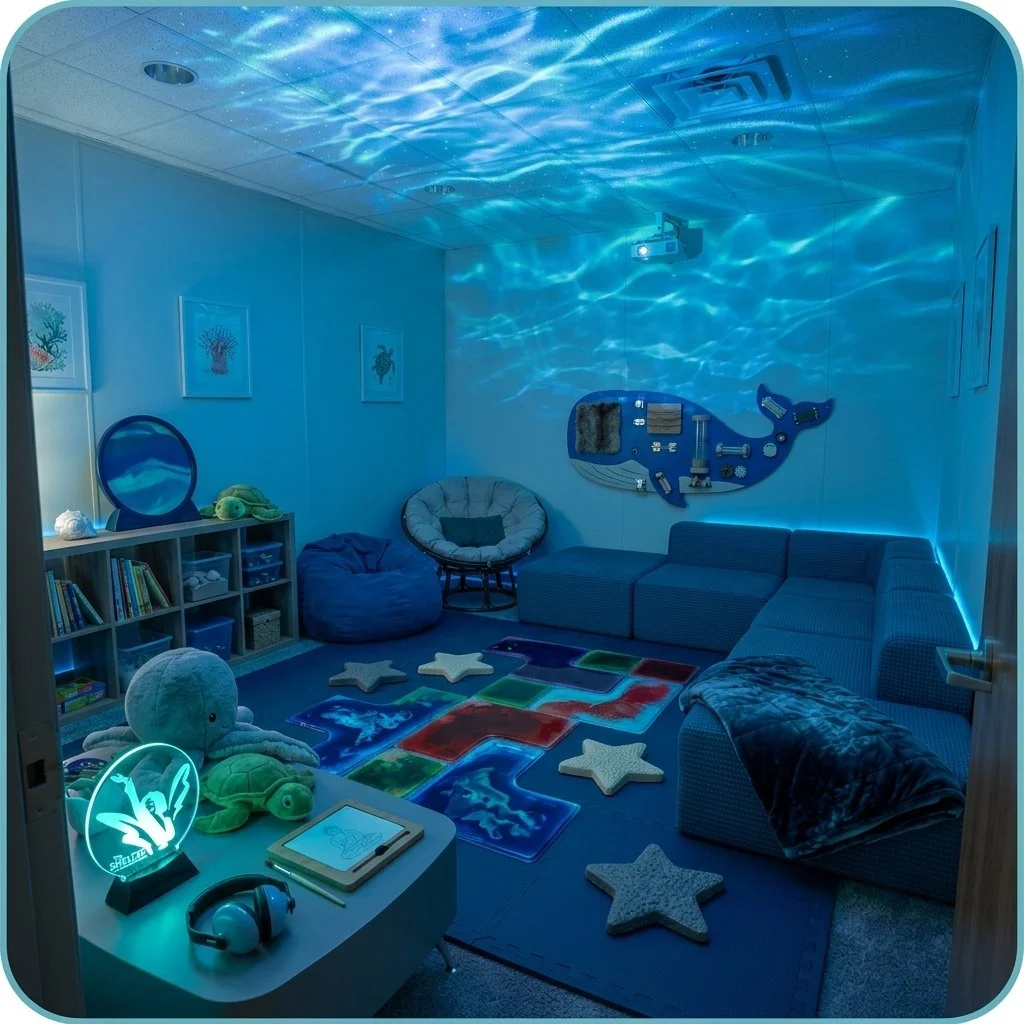 Mock Image created by Google Gemini of sensory room concept