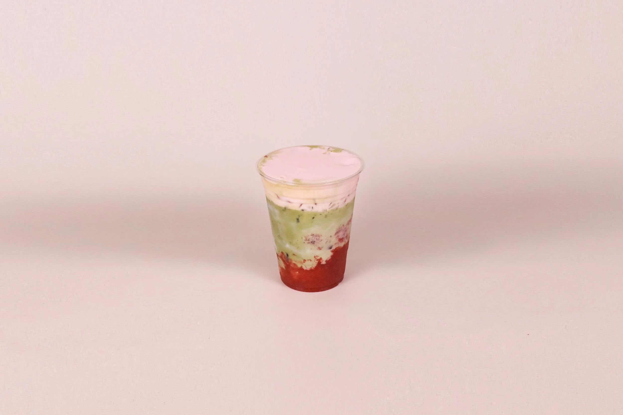 Iced Strawberry Matcha Latte