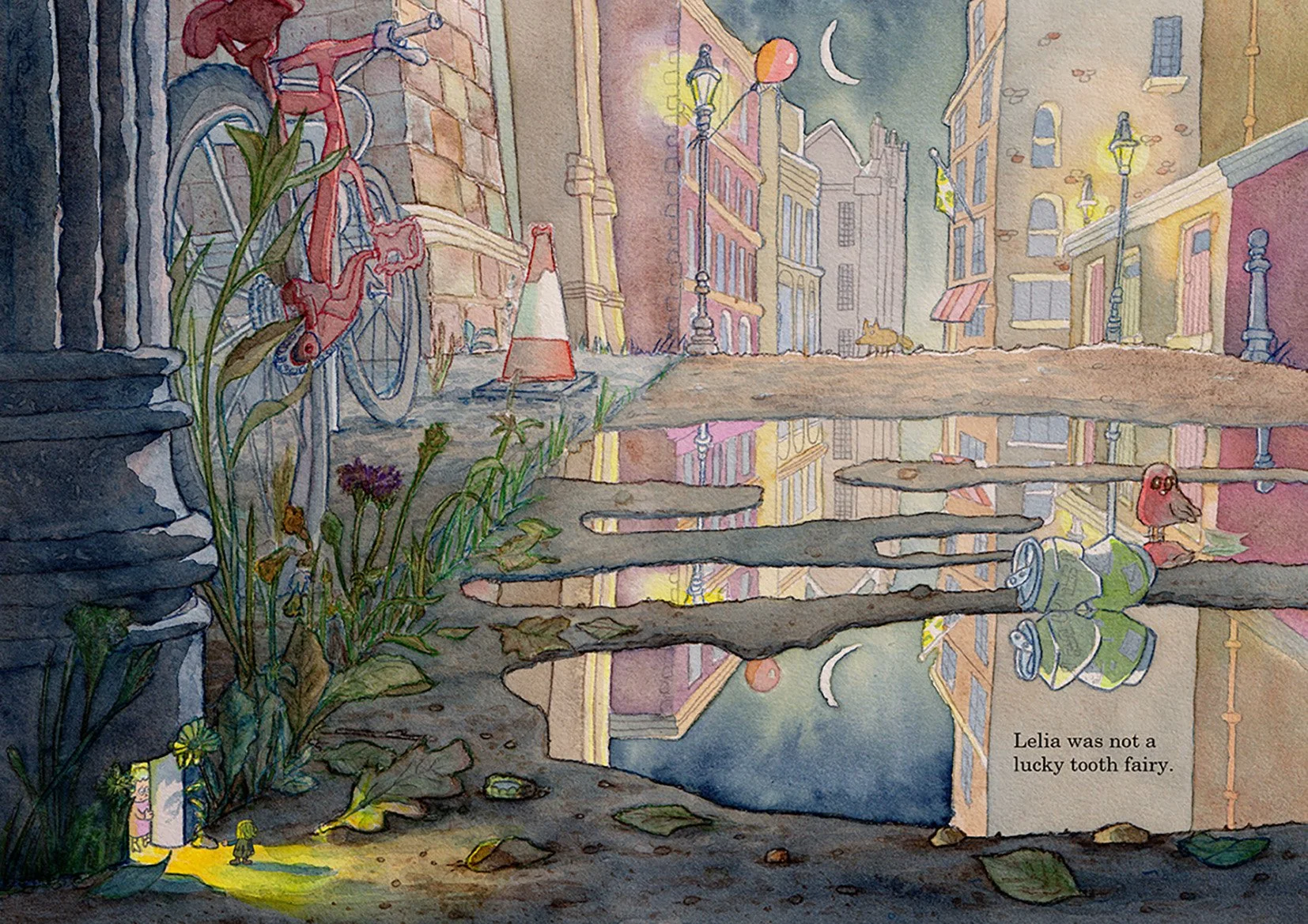 Watercolour and pencil illustration for "Not Lost Yet".