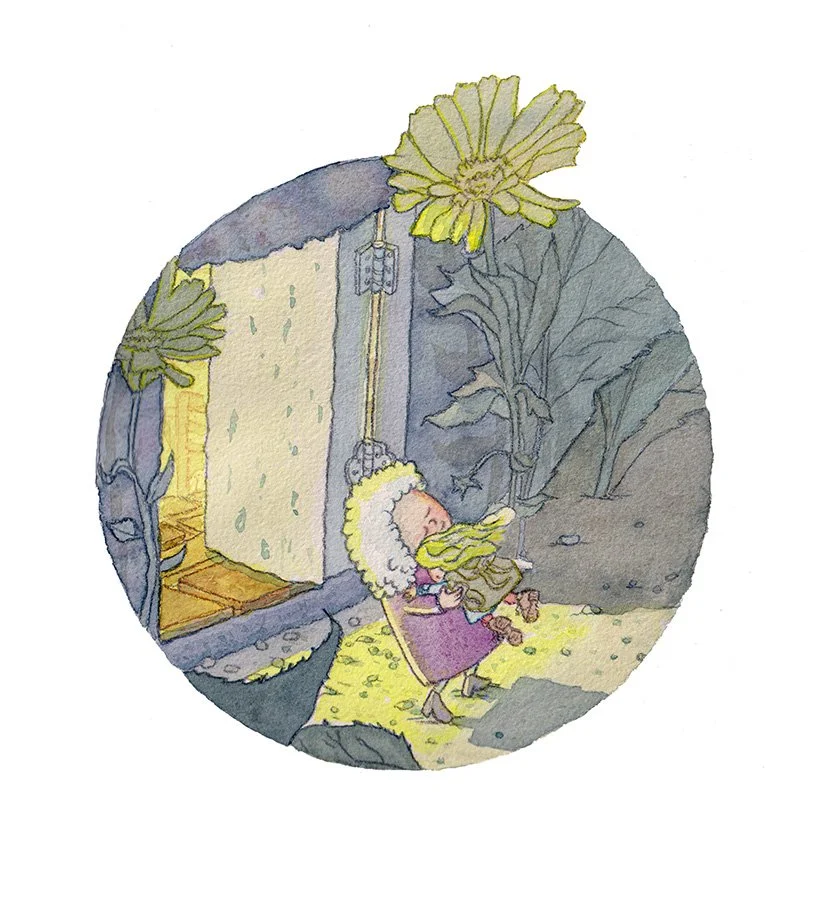 Watercolour and pencil illustration for "Not Lost Yet".