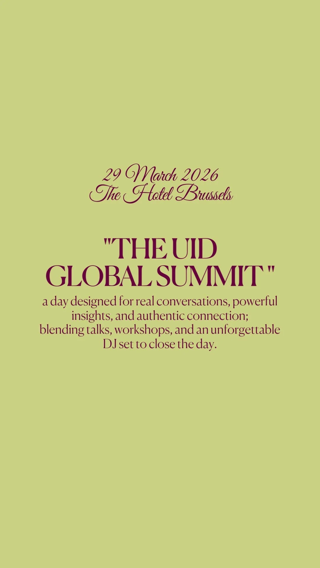 29/3 | 9:30-18:30 | The UID Global Summit (One Day Experience)