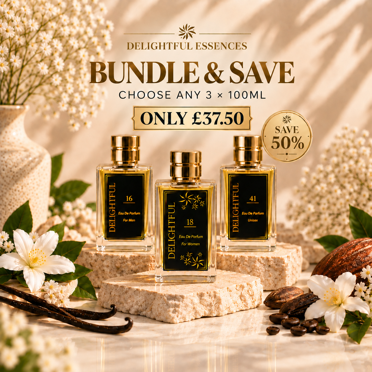 3 x 100ml Perfume Bundle - Choose Any 3