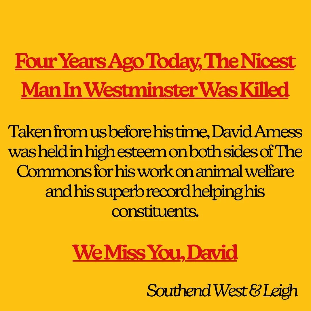 Remembering David Amess today, on the fourth anniversary of his untimely death.