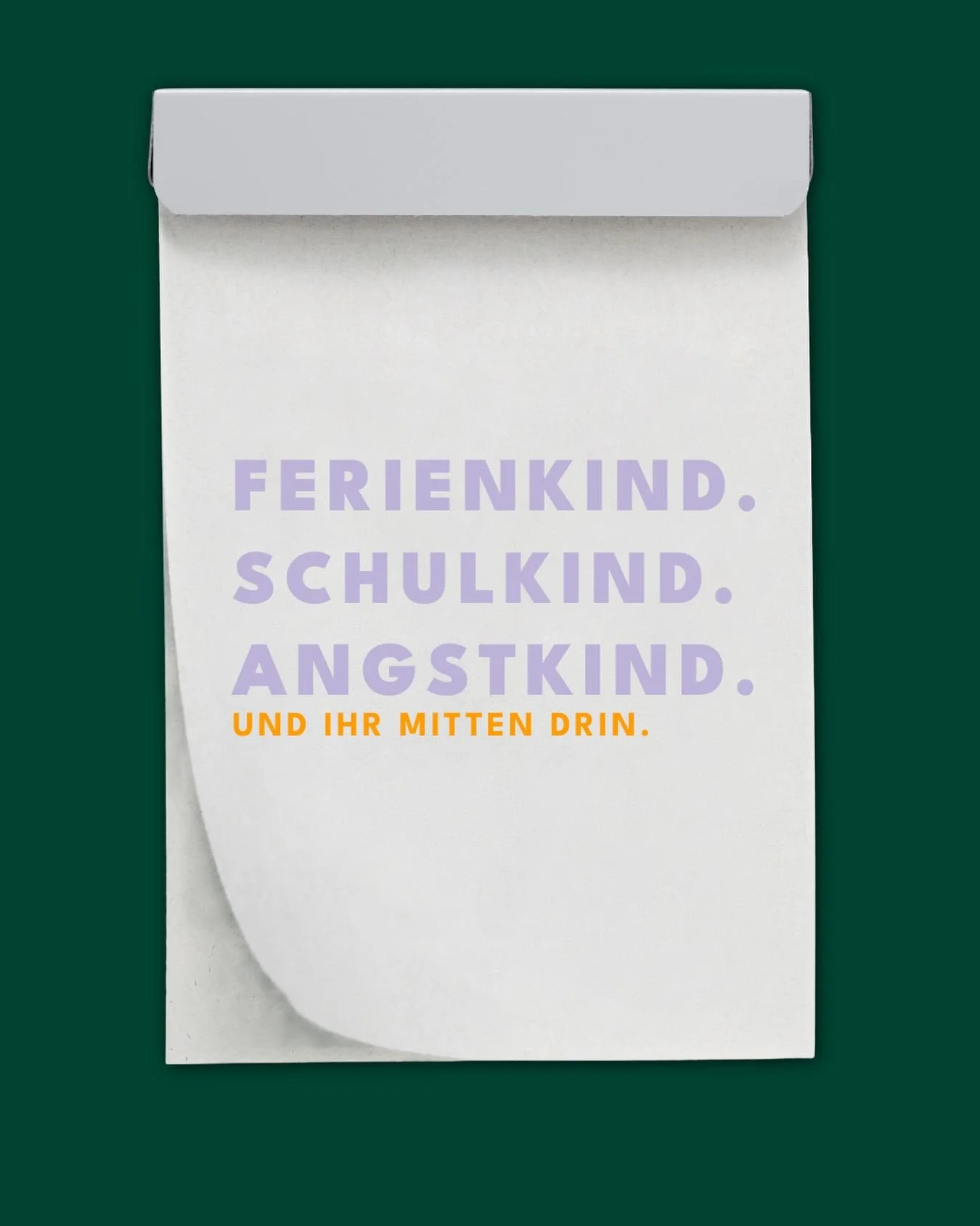 Ferien waren leicht. Und dann: Schule.
Pl&ouml;tzlich Panik, Weinen, Verweigern.

Und du stehst daneben mit deinem ganzen Mama-Herz.
Willst helfen, tragen, retten.

Schulangst ist kein Theater. Es ist Alarm.

Dein Kind muss da nicht &bdquo;durch&ldqu