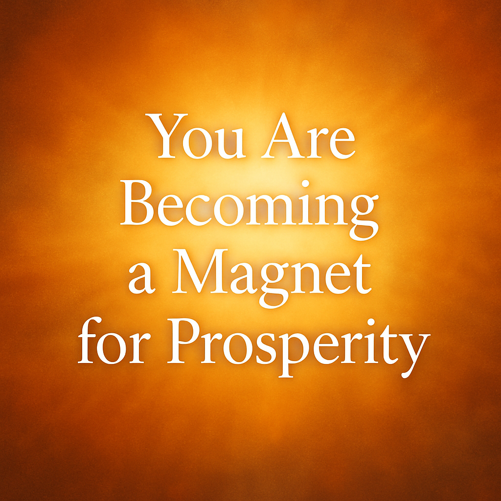 You Are Becoming a Magnet for Prosperity