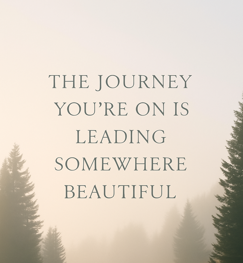 The Journey You’re On Is Leading Somewhere Beautiful