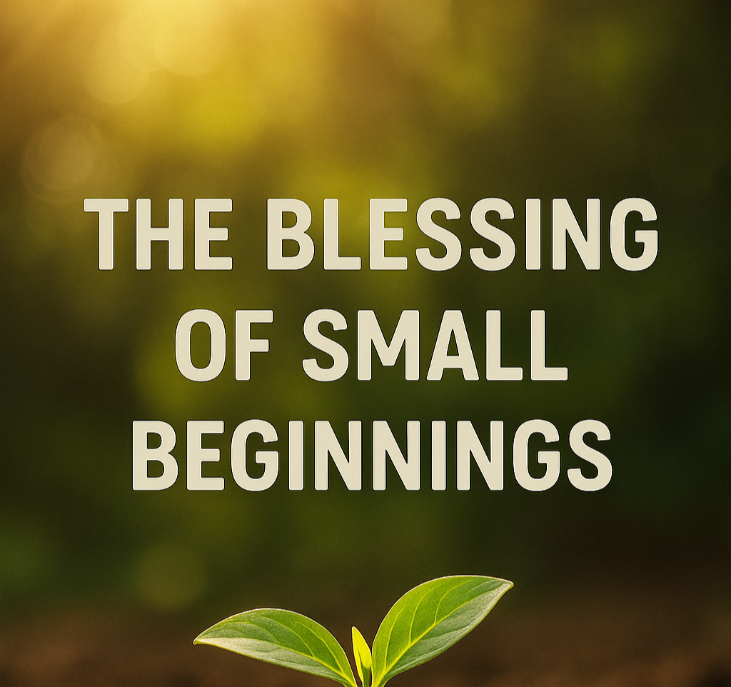 The Blessing of Small Beginnings