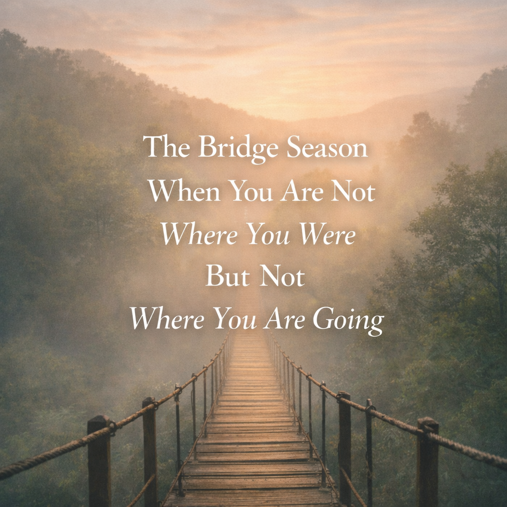 The Bridge Season When You Are Not Where You Were But Not Where You Are Going