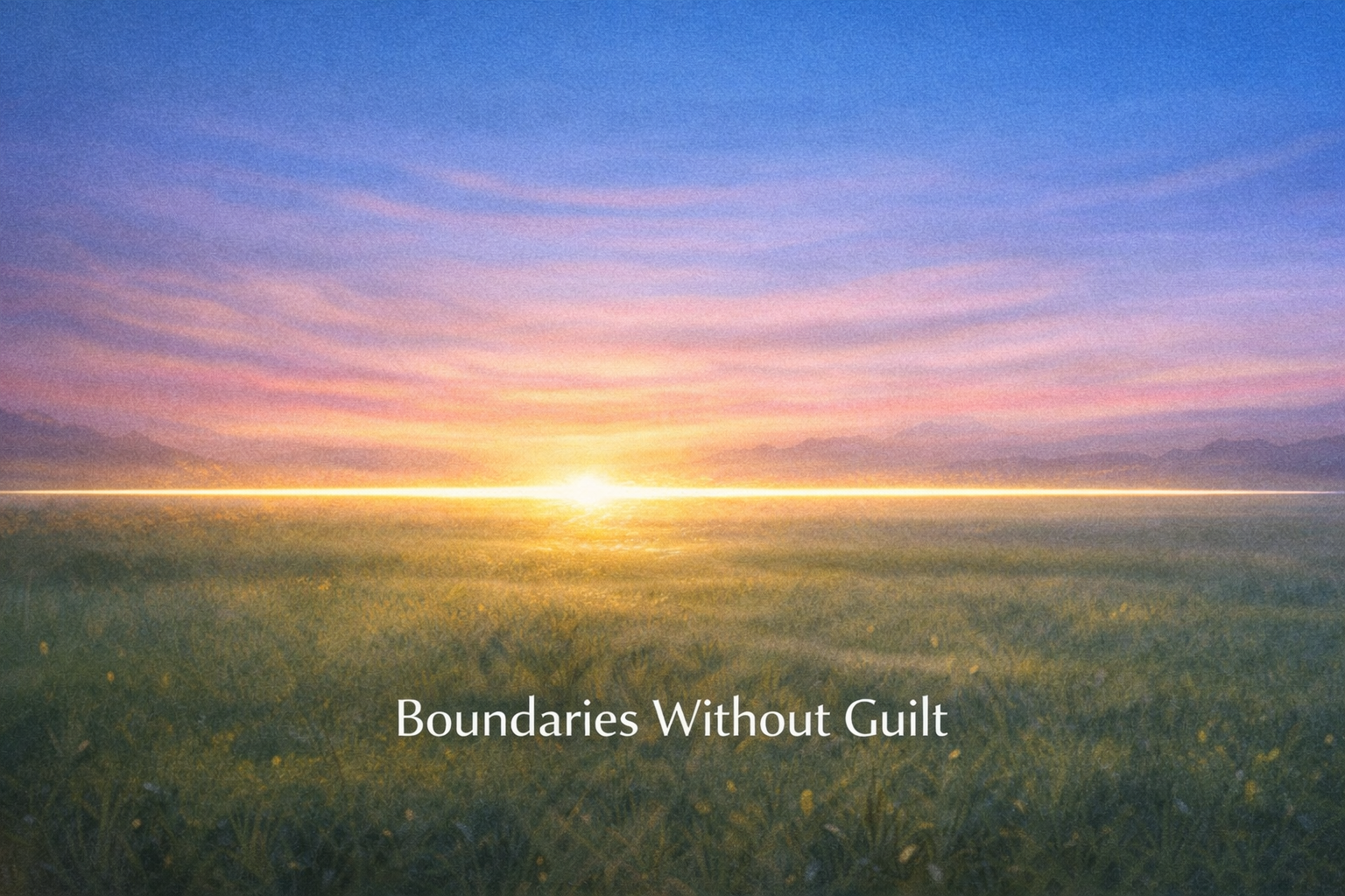 Boundaries Without Guilt