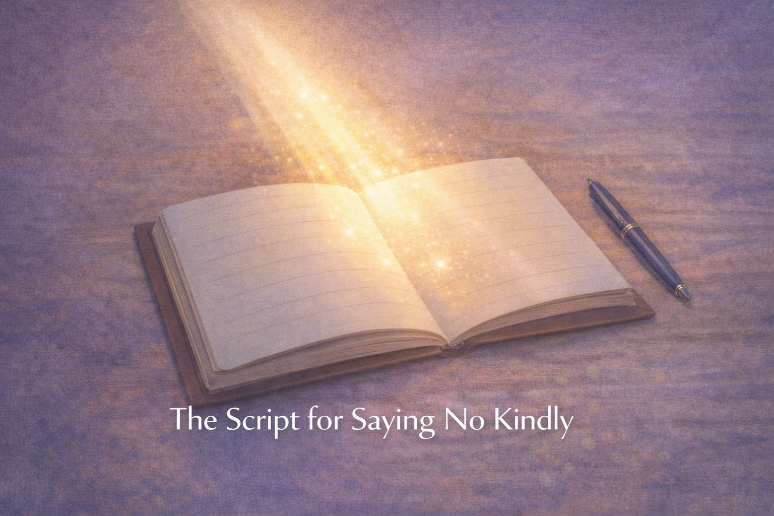 The Script for Saying No Kindly
