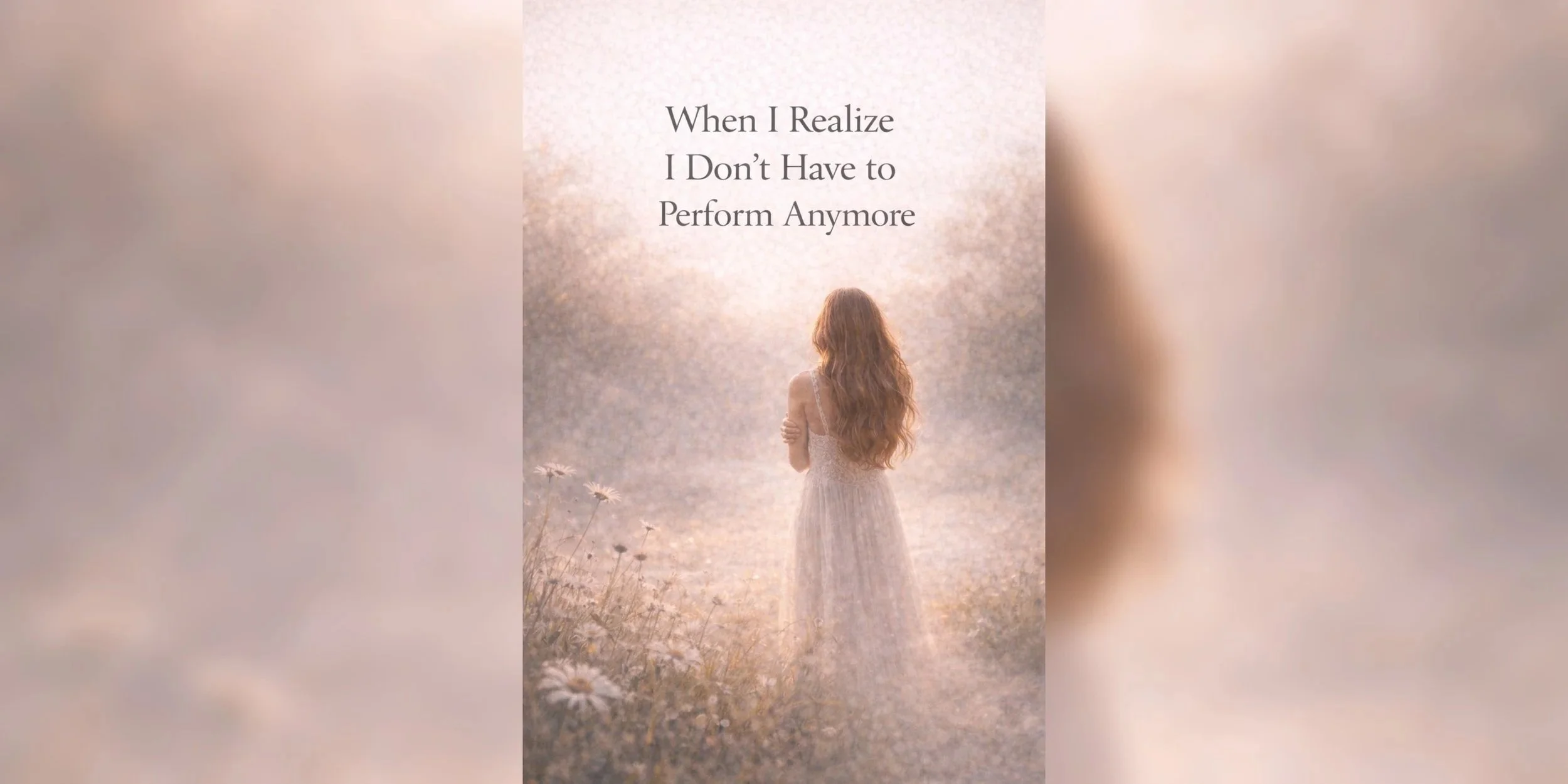 When I Realize I Don’t Have to Perform Anymore