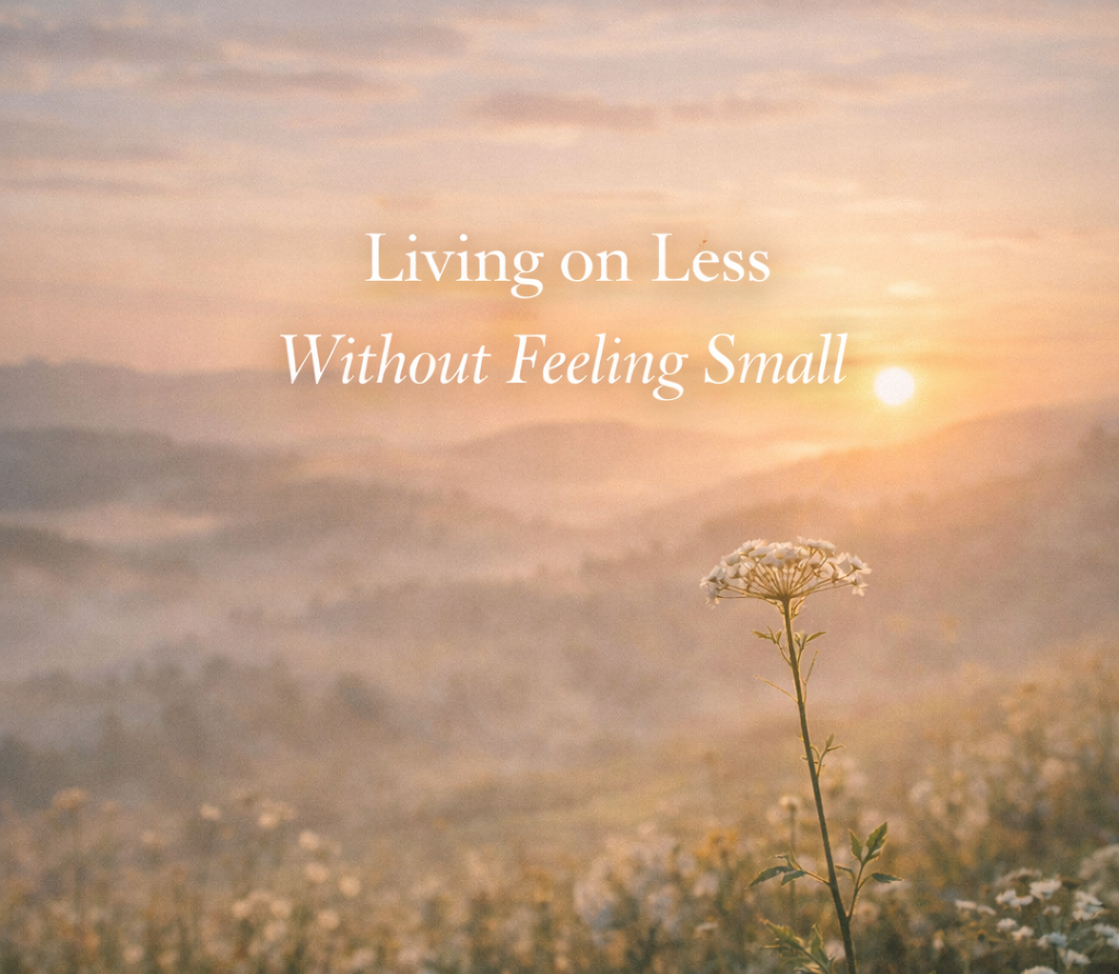 Living on Less Without Feeling Small