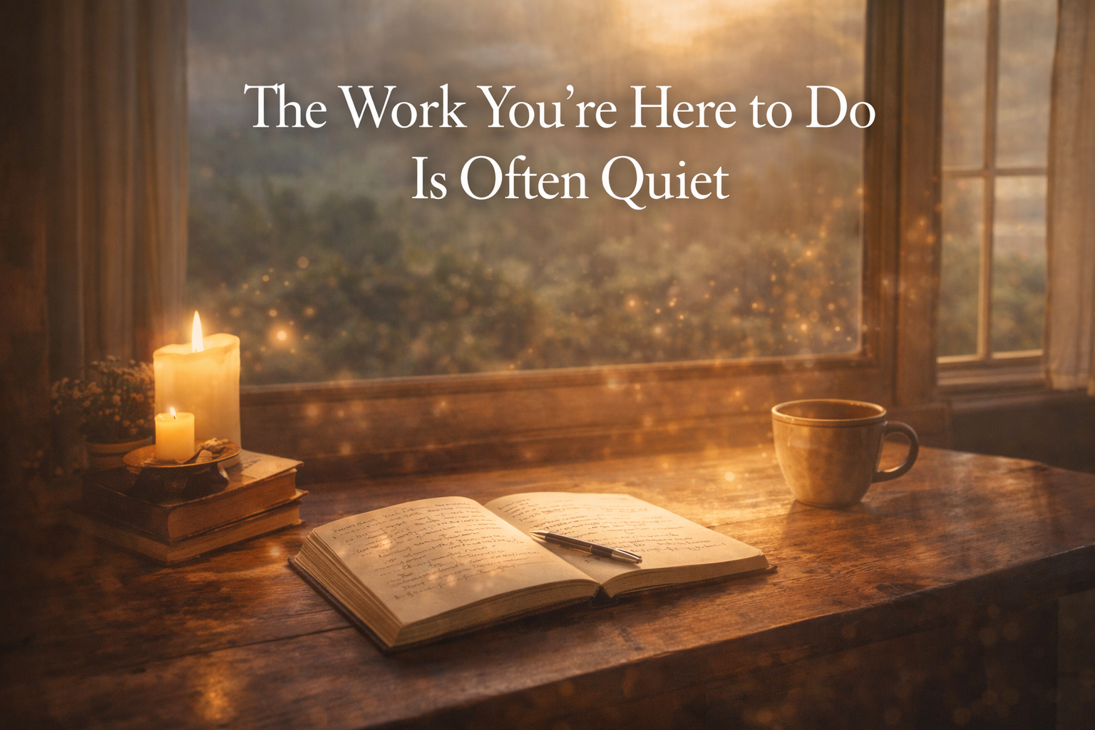 The Work You’re Here To Do Is Often Quiet