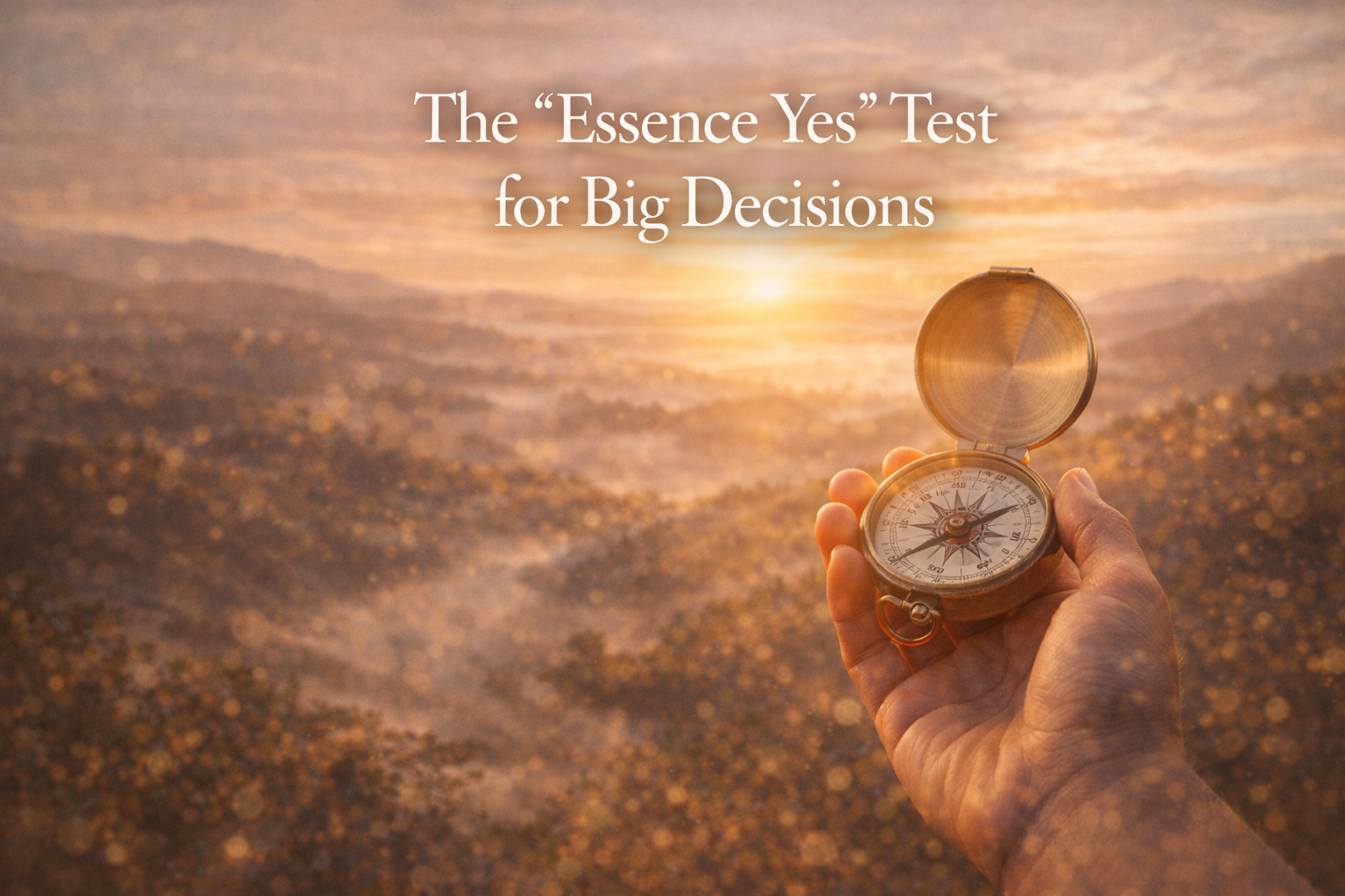The “Essence Yes” Test for Big Decisions