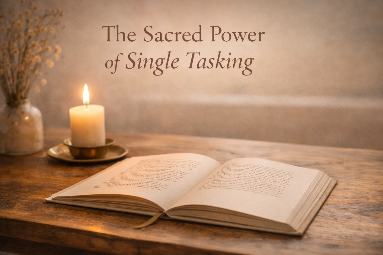 The Sacred Power of Single Tasking