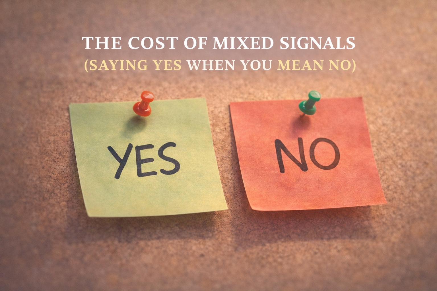 The Cost of Mixed Signals (Saying Yes When You Mean No)