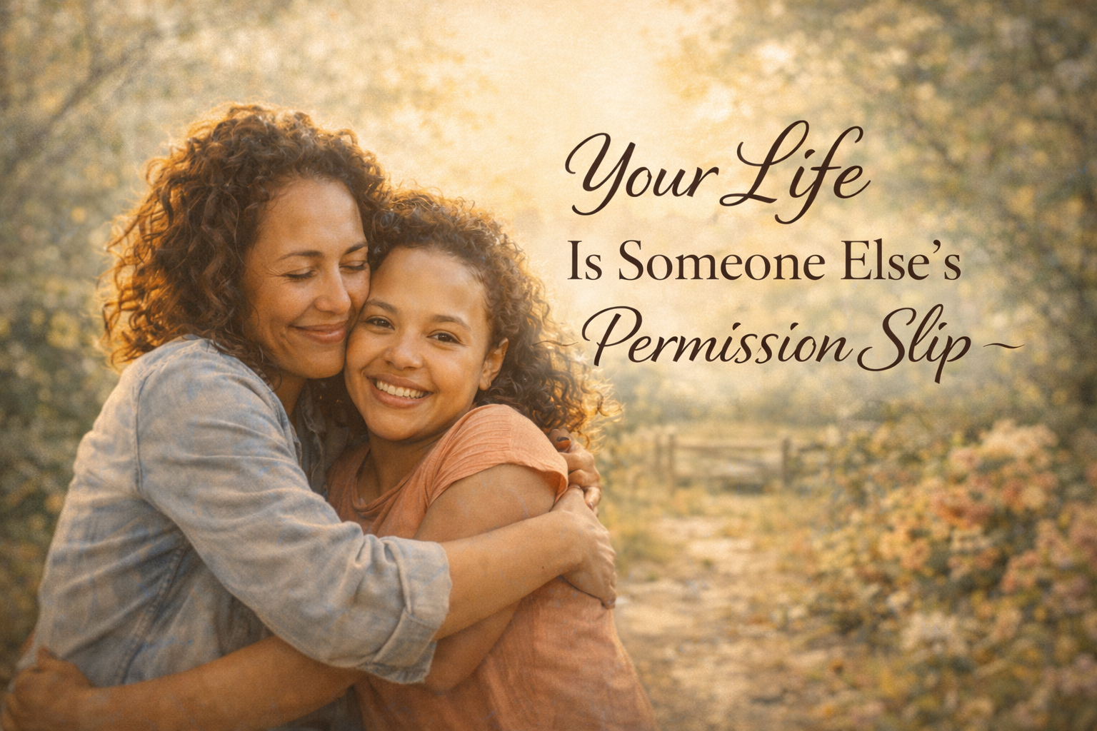 Your Life Is Someone Else’s Permission Slip