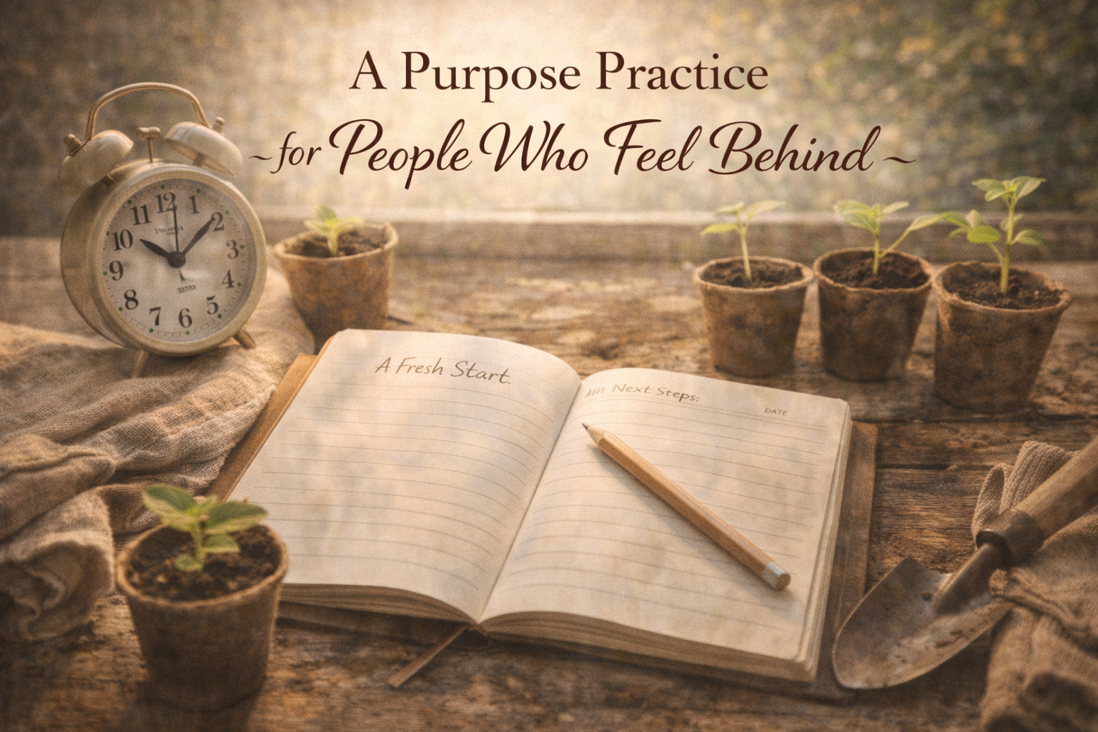A Purpose Practice for People Who Feel Behind