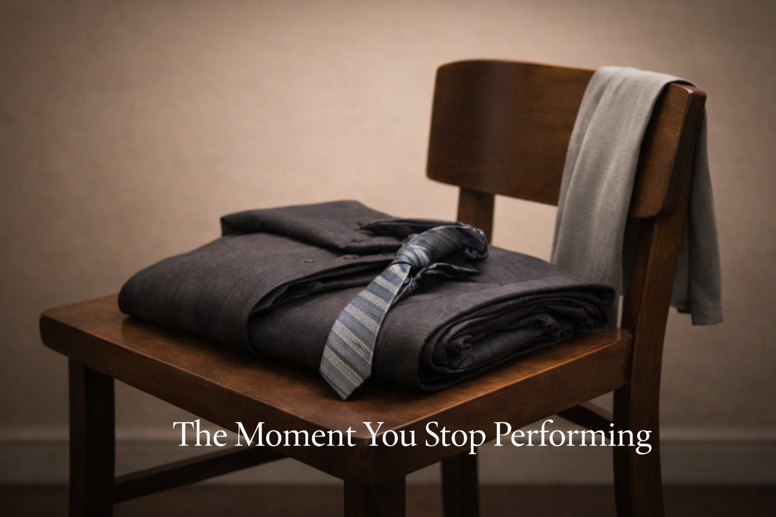 The Moment You Stop Performing
